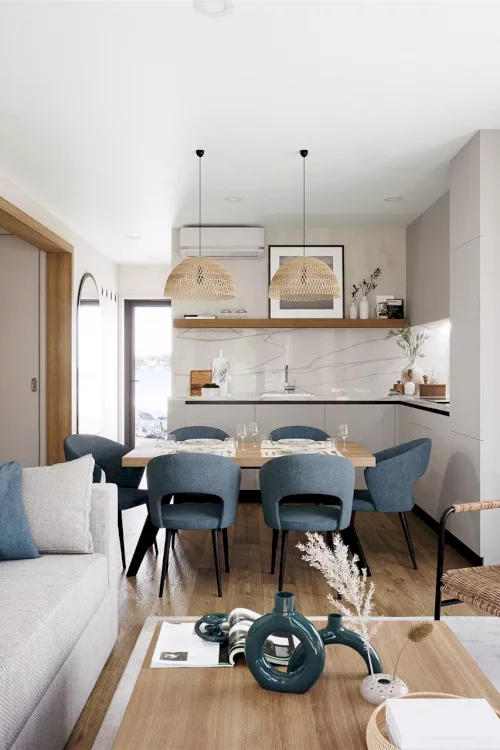 glamping house livingroom with sofa